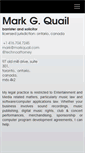 Mobile Screenshot of markquail.com